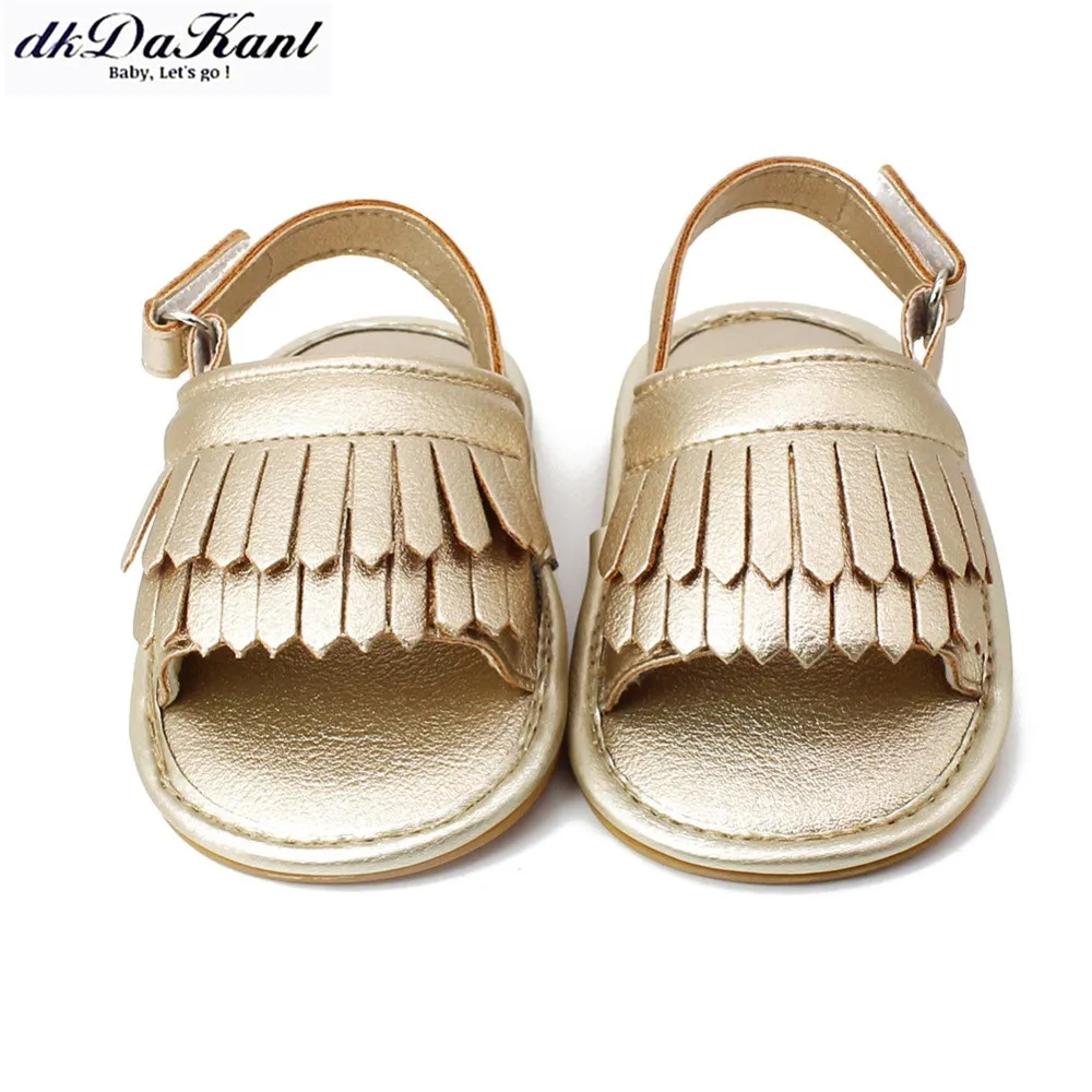 

dkDaKanl Summer New Baby Girl Fringed Soft Bottom Toddler Shoes FF247R