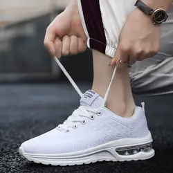 Новый Для мужчин бега; трендовая обувь Легкие дышащие взрослые БРЭНД спортивной обуви на шнуровке Нескользящая Для мужчин кроссовки