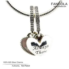 925 пробы Серебряные Подвески Лучшие Друзья свисающие металлические бусины для изготовления ювелирных изделий Подходит для оригинального бренда браслета Argent Charm