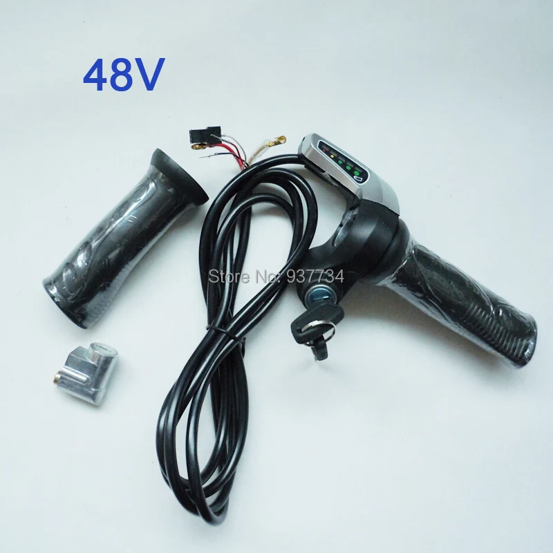 

Wuxing electric bike 24V36V twist throttle with battery indicator/ electiric door lock key for E-scooter 48V G-L080