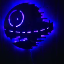 3D ночной Светильник Звезда смерти 3D светодиодный настенный светильник Ночной светильник новизны игрушка RGB 7 цветов Изменение фигурку, спортивный костюм для мальчиков, подарок