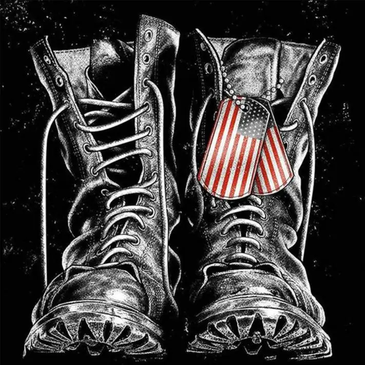 

5D DIY diamond painting military shoes mosaic pattern cross stitch square rhinestone crafts home decoration mural