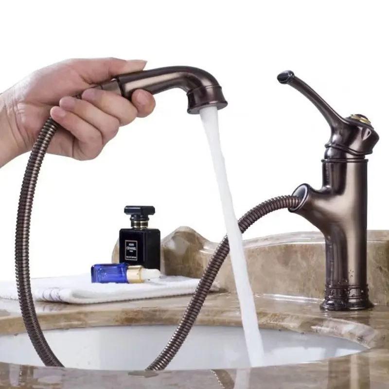 

HOMFA Bathroom Sink Faucets Kitchen Basin Mixer Tap for Hot and Cold Water, Single Handle with Faucet Aerator,