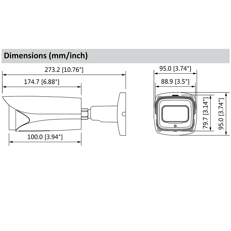 Оригинальная сетевая камера Dahua IPC HFW81230E ZE 12MP IR Bullet с макс. ИК светодиодами длиной 50