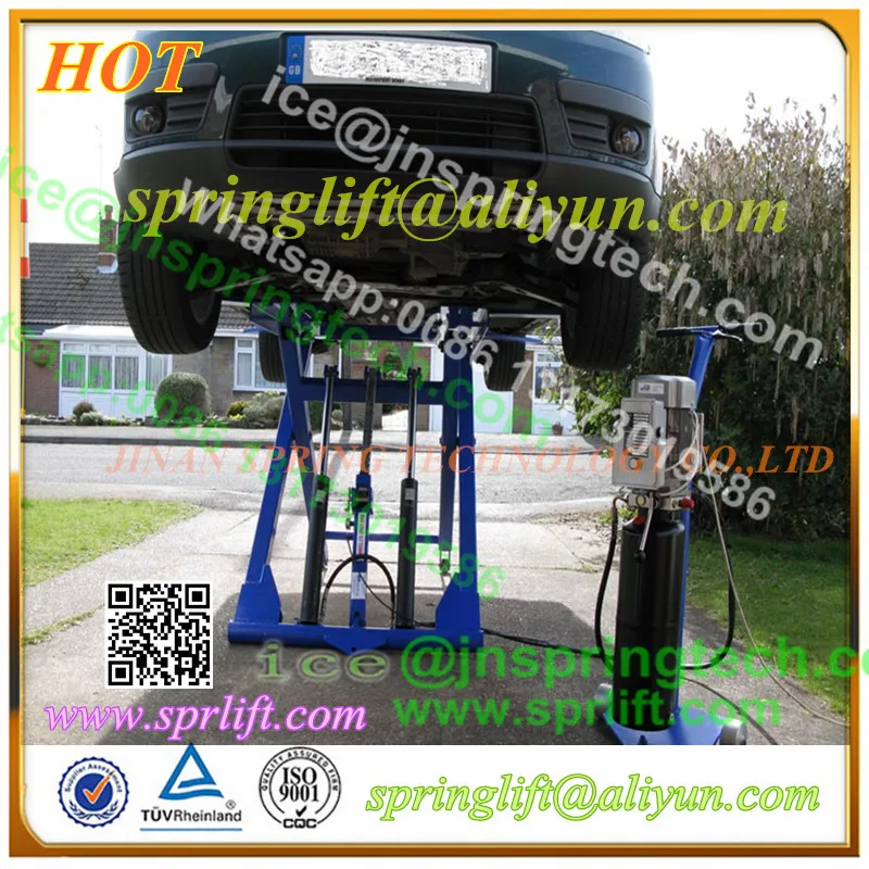 

Simple and lightweight mobile car lift with lifting height 1.2m