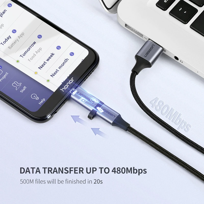 Адаптер Ugreen USB Type C переходник типа на Micro Мама папа для Xiaomi Samsung кабель передачи