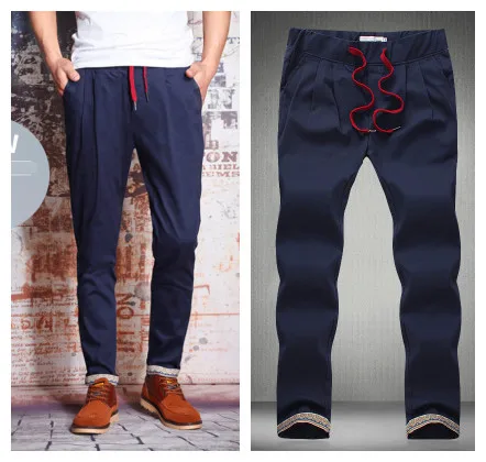 New Styles 2015 casual Ankle Length Pants For Men Slim