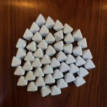 5 pièces D8 Blanc Dés Écrit Par Stylo Pour Les Jeux de société Et D'autres Accessoires de Jeu 15mm(China)