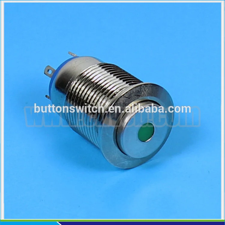 1222 High round front head momentary dot illuminated IP65 waterproof switch