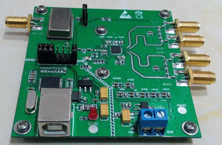 ADF4350 макетная плата, 137 M-4,4G источник сигнала, ADF4350, демонстрация, официальное программное обеспечение