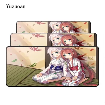 

Yuzuoan 900X400MM Cute Anime girl Hatsune Miku Large Overlock Mouse pad gamer gaming Notbook computer mousepad gaming mouse mats