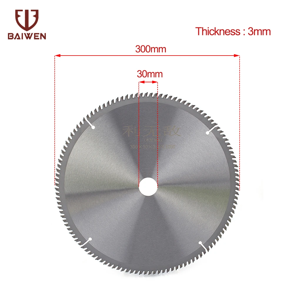 1Pac 300 мм ножовочное полотно по дереву диск общего дерева резки сплава стали круговой пилинг лезвие для шлифовки Cutter40T-120T