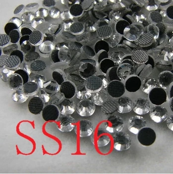 

1440pcs SS16 clear colour DMC Hot Fix Rhinestone Crystal Hot Fix Transfer Rhinestone Hotfix stone with glue for grament