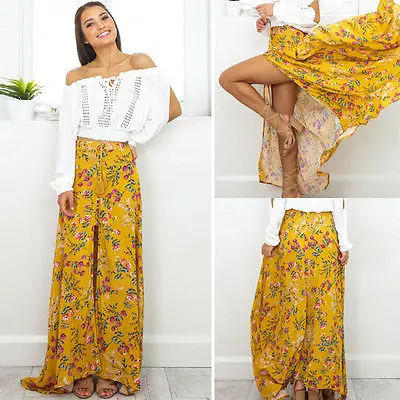 long boho maxi skirt