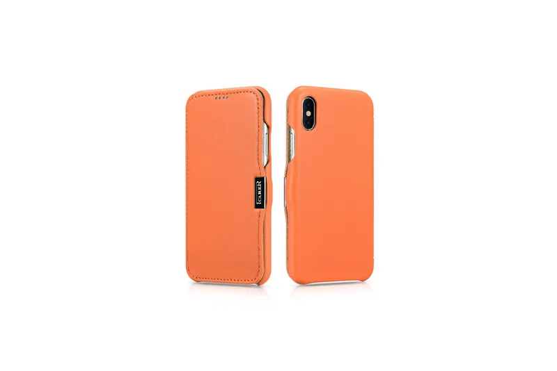 1 шт.) ICARER чехол для iphone X 5," Обложка из натуральной Кожаный чехол Капа бизнес роскошный дизайн