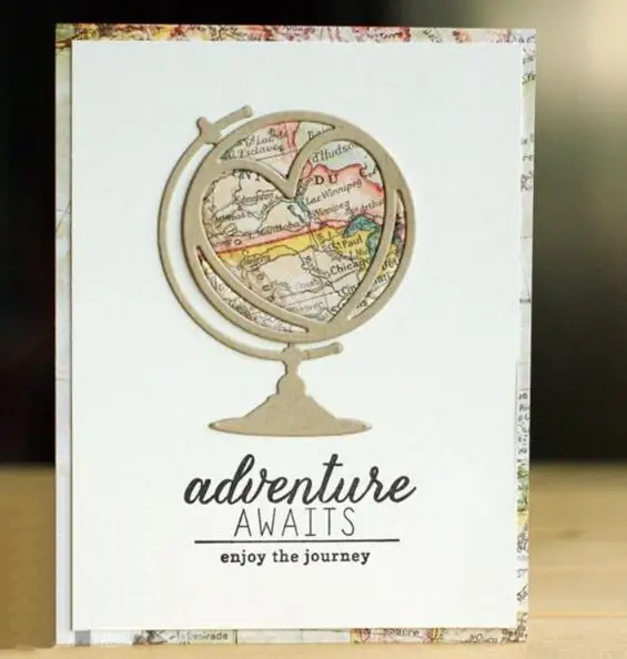 

Love Globe Metal Cutting Dies for DIY Scrapbooking Die Stencils Embossing DIY Card Making/Photo Album Decoration