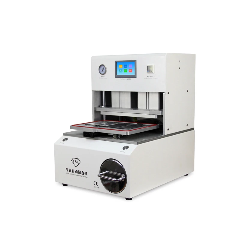 

NEW ARRIVE Curved Screen OCA LCD Laminating Machine Bubble Remover Built-in Vacuum Pump Air Compressor Automatic AirbagTBK -708