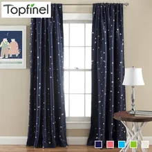 Top Finel Besser Moderne Stern Vorhänge für Kinder Jugendliche 100% Polyester Weichen Hypoallergeni Zimmer Darking 85% Blackout