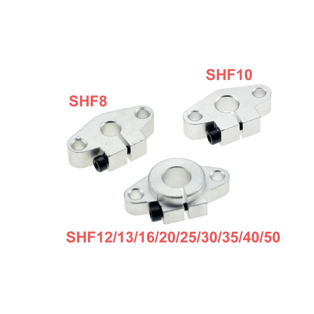 2 pcs CNC linear slide guide Cylinder shaft 25mm rod bearing Support SHF25 table 