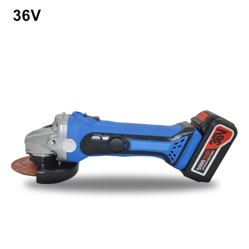 2PCS Lithium Battery 36v Cordless Angle Grinder Rechargeable Grinding