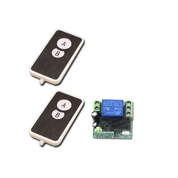 

Newest DC12V Wireless Remote Control Switch System 10A RF Mini Relay Receiver 1CH Remote Control Switch 315/433MHz