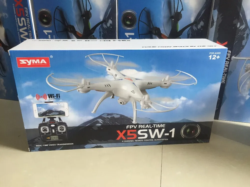 SYMA X5SW/X5SW-1 WI-FI, беспилотные летательные аппараты с видом от первого лица Камера «Безголовый» Мультикоптер 6-ось в режиме реального времени мини Дрон лучший подарок для детей RC вертолет