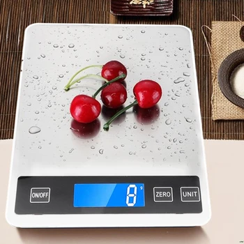 

OOTDTY Digital Kitchen Scales 22lb/10kg Charging Touch Button Waterproof Cooking Scale