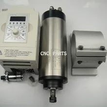 Фрезерный станок с ЧПУ шпиндель ER11 1.5KW водяного охлаждения мотор шпинделя+ 1.5kw Инвертор+ 1 Подходящие шпиндели поддержки