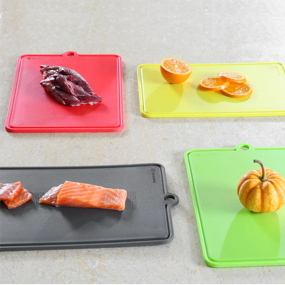Zanmini Chopping Board PLUS Color Coded Kitchen Cutting Board Vegetable