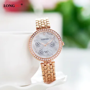 

2016 Brand Diamond Rose Gold Luxury Women Rhinestone Watch Female Fashion Stainless Steel Quartz bling dress watch ladies Clock