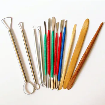 

13pcs DIY Professional Clay Sculpting Sculpt Smoothing Wax Carving Pottery Ceramic Tools Polymer Shapers Modeling Carved Knife