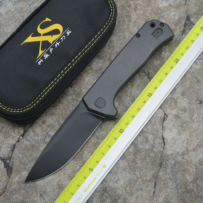 Дешево ZT0804CF CTS 204 P лезвие Титан + Carbon fib ручка Флиппер складной нож Открытый Отдых на природе Охота Карманные Ножи EDC инструменты