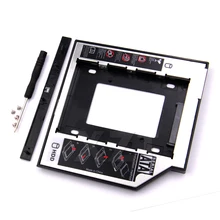 Горячая Распродажа Универсальный светодиодный SATA 3,0 2nd HDD Caddy 9,5 мм для 2," SSD корпус HDD корпус для ноутбука dvd cd привод, пластик сталь