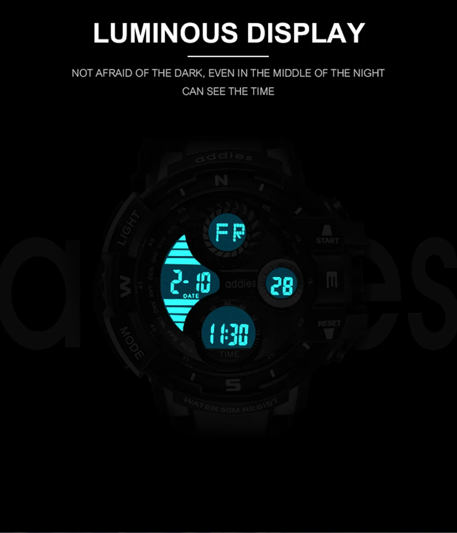 Роскошные Брендовые мужские спортивные часы, мужские s светодиодный аналоговые цифровые часы, водонепроницаемые армейские военные электронные часы, мужские часы