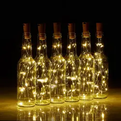 Бутылки вина свет 10 светодиодный s 15 светодиодный s 20 светодиодный s из пробки в форме бутылки вина Пробка светодиодный свет шнура для