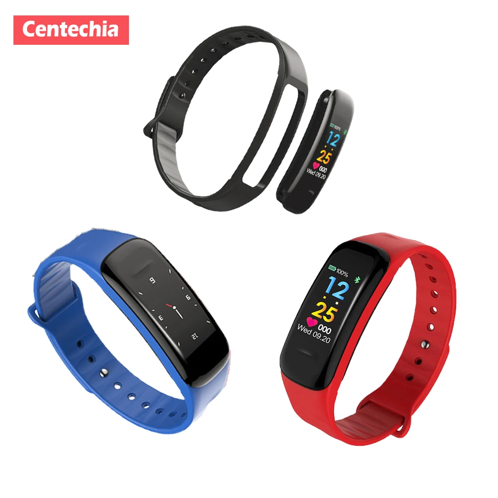 

Centechia C1plus Color Screen Smart Bracelet , Fitness Tracker Heart Rate Blood Oxygen Monitoring , Waterproof Smart Sport Watch