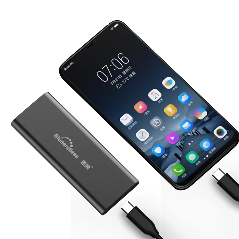 

Blueendless M.2 portable ssd hard disk cases type c usb 3.0 msata hard drive enclosure black aluminum hdd caddy