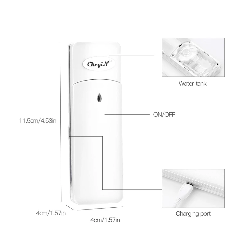 Nano опрыскиватель туман мини зарядка через usb Уход за лицом средства для лица тела ингалятор пароход увлажняющий спрей Красота инструменты