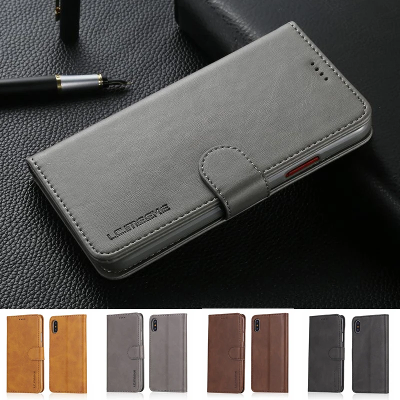 

Leather Flip Case Cover For iPhone XR Soft Silicone Card Holder Wallet Luxury Phone Coque For iPhone XS Max Xs X Cover Case