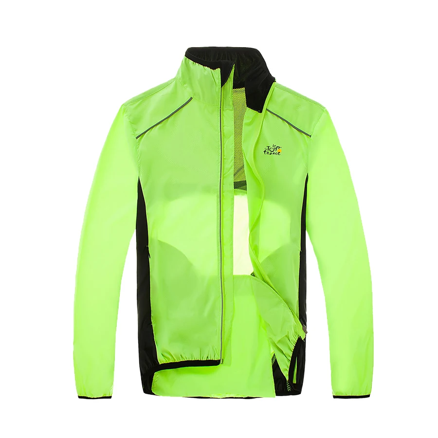 

Tour de France Cycling Jackets Maillot Wind Coat Jersey Bike Windbreaker Reflective Clothing Riding Wear Clothes for Men Women