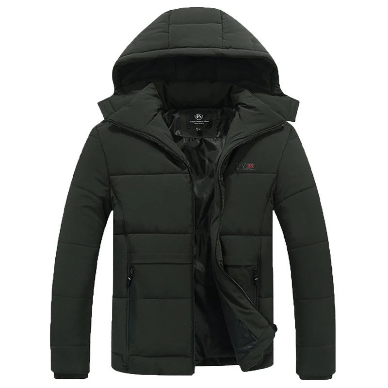 MFERLIER Plus Size big 6XL 7XL 8XL Winter Jackets Men Warm hooded parkas Outwear out door Jackets large size Coat 54 56 58 60 62