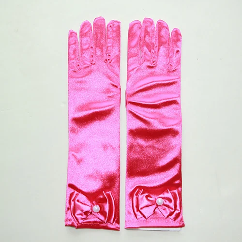 fancy Princess Gloves for girls kids Long tube Gloves sleeve bowknot