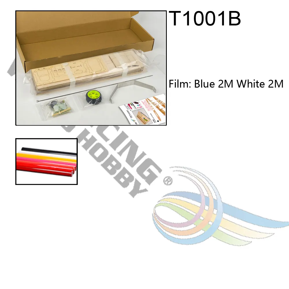 Balsawood модель самолета RC электрический самолет тренажер 800 мм размах крыльев лазерная резка Balsa дерево RC самолет наборы для сборки и полета T10 - Цвет: T1001B