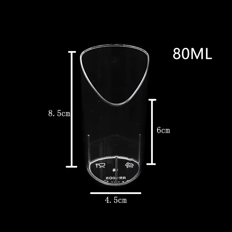 50 шт. мусс десерт косой чашки пластиковая чашка для пудинга одноразовые вечерние молочные удобные Tiramisu День рождения Свадьба мороженое чашка