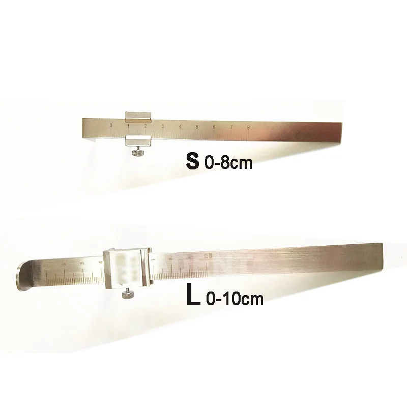 

Dental stainless steel measuring ruler Vertical Orthodontic ruler caliper