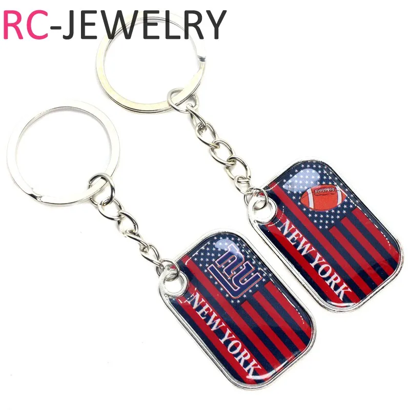 Wholesale New York Giants Football sport Keychains Keyring Jewelry Gifts America Football