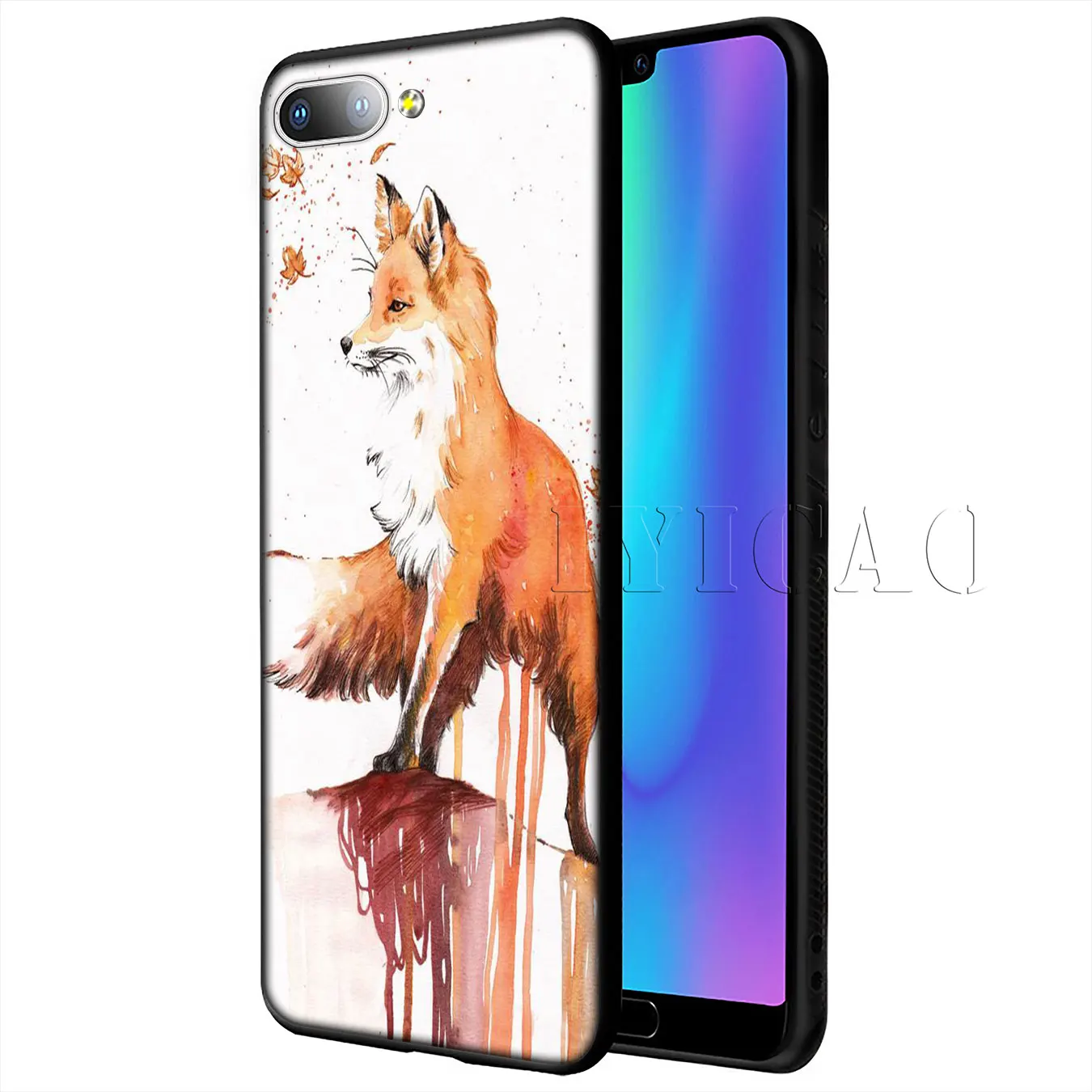 IYICAO Mr Fox с очками мягкий чехол для Huawei P20 Pro P10 P8 P9 P30 Lite Mini 2017 P Smart 2019|Бамперы| |
