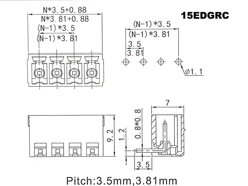 15EDGRC size