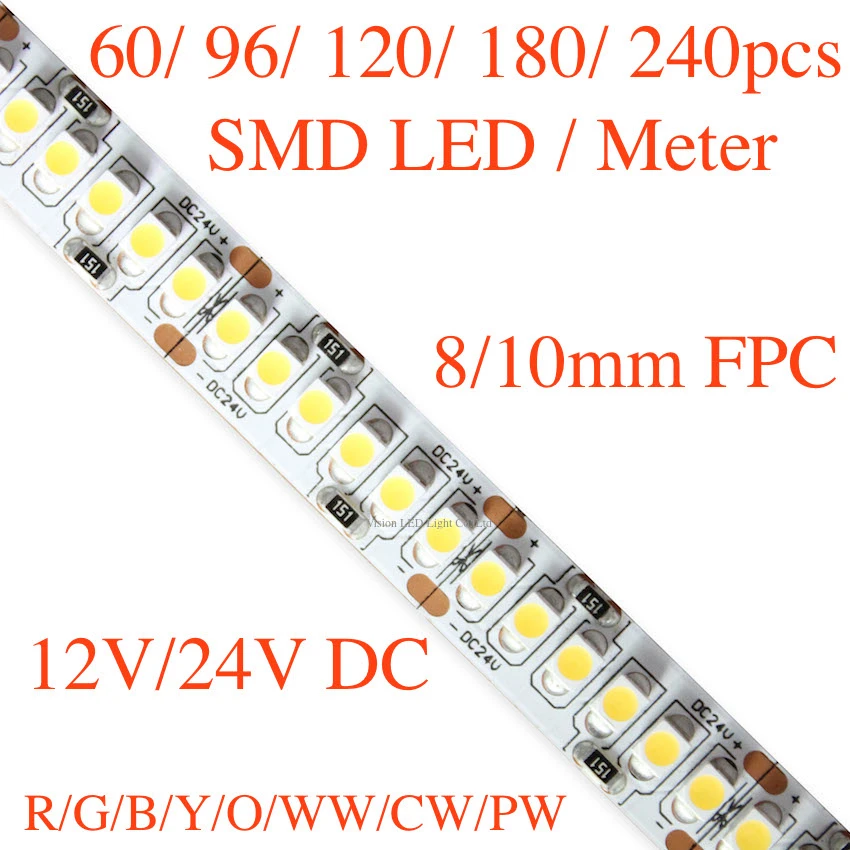 gek hand gegevens 5m A Roll/ A Lot, Led Strip 3528, 60/96/120/180/240pcs Leds Per Meter,  12/24v, Ww(2800-3200k)/pw(4000-4500k)/cw(6000-6500k) - Led Strip -  AliExpress