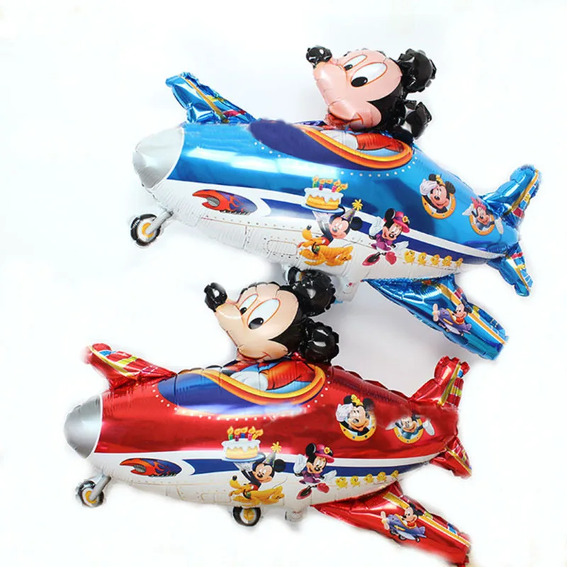 

New Mickey & Minnie aircraft aluminum balloons children's birthday party balloon toy high quality 80*63CM